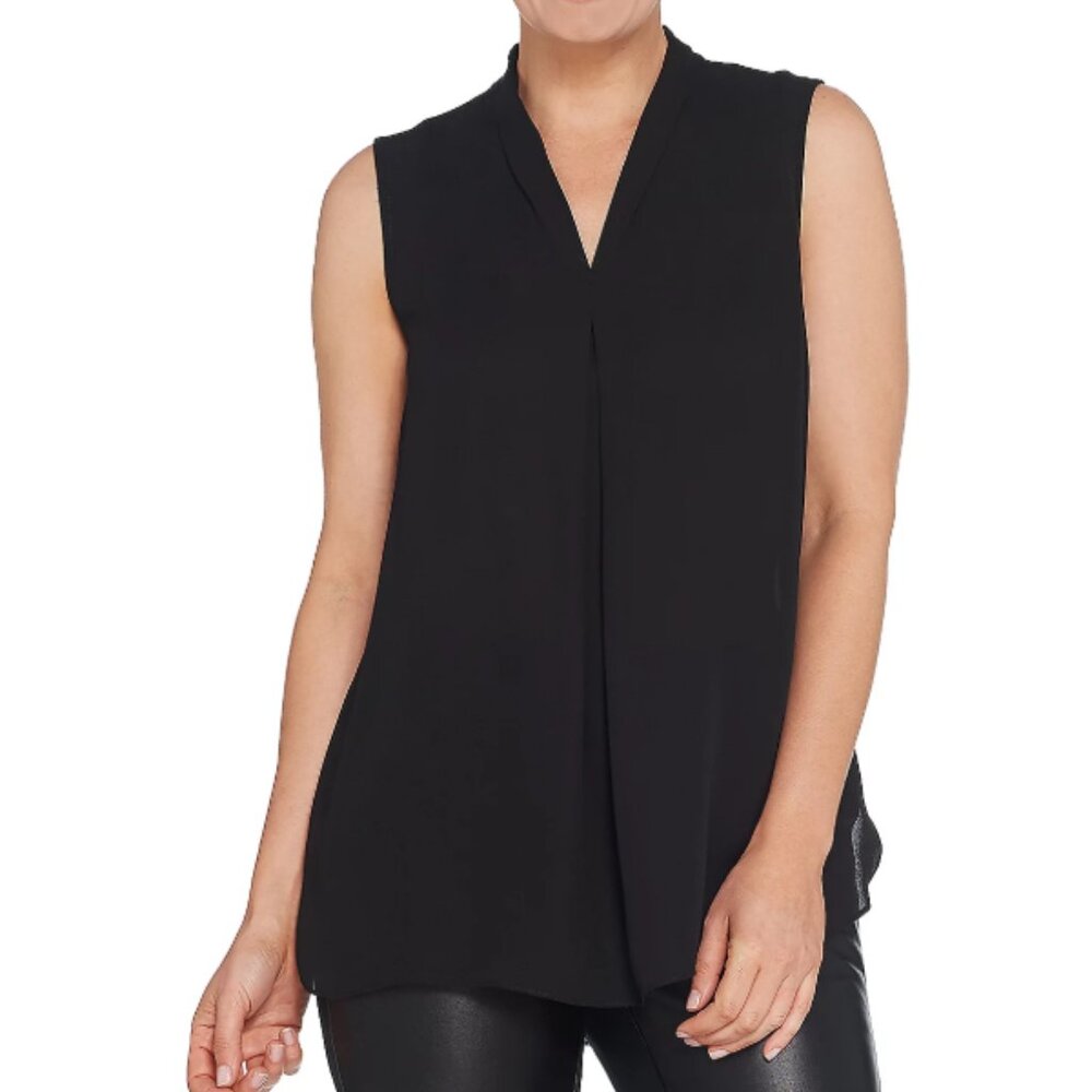 Belle by Kim Gravel Inverted Pleat Sleeveless Top  15979